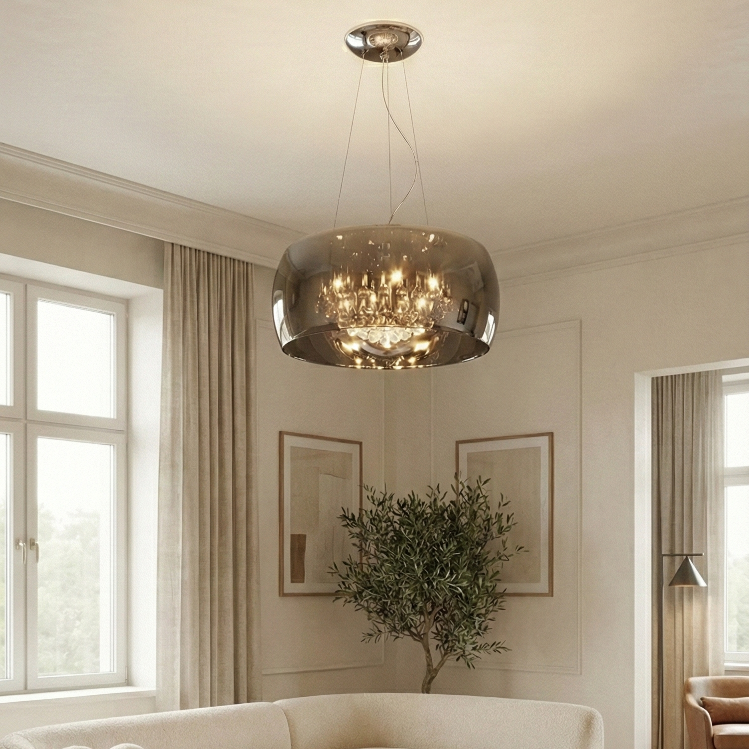 Lustra Suspendata Luxury OBSIDIAN 50cm