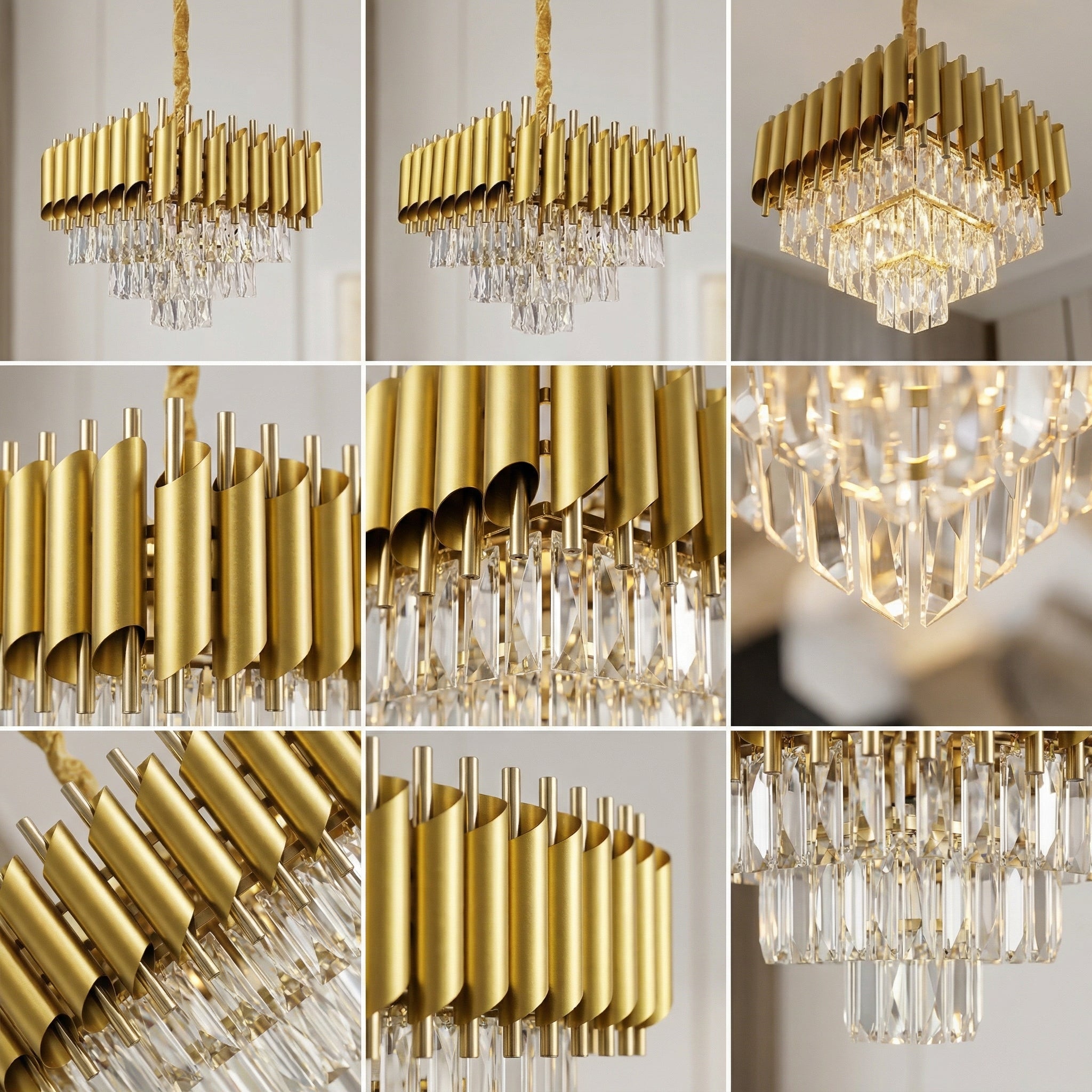 Candelabru Cristal GOLD PANTHER 6xE14 400mm