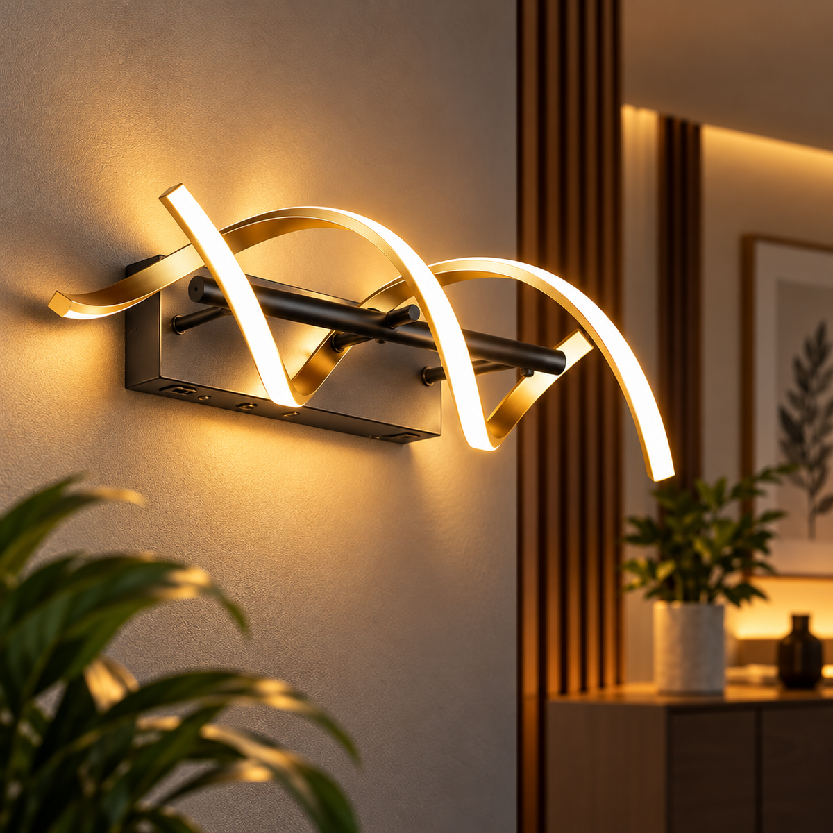 Aplica LED SEQUENCE PREMIUM Gold Echivalent 200W