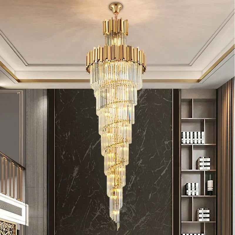 Candelabru Cristal GLORY GOLDEN LUXURY 300cm
