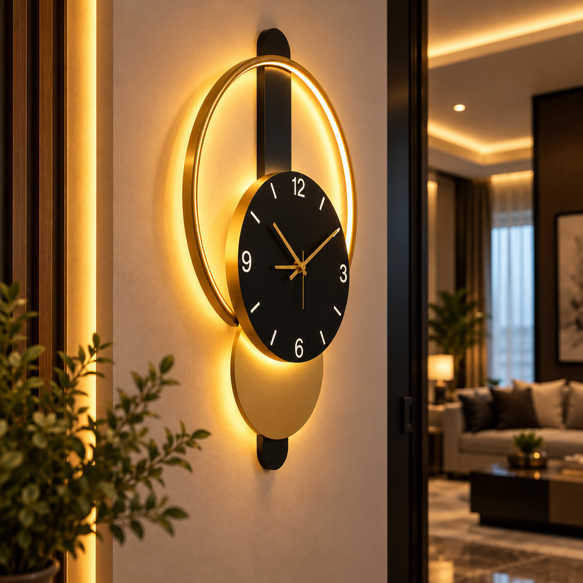 Aplica LED cu Ceas 18W ORION GOLD 30cm CCT
