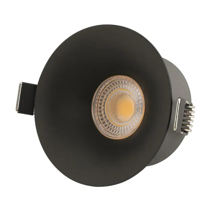 Spot COB LED 12W Rotund Negru / ⌀78mm / Incastrabil / Lumina Neutra