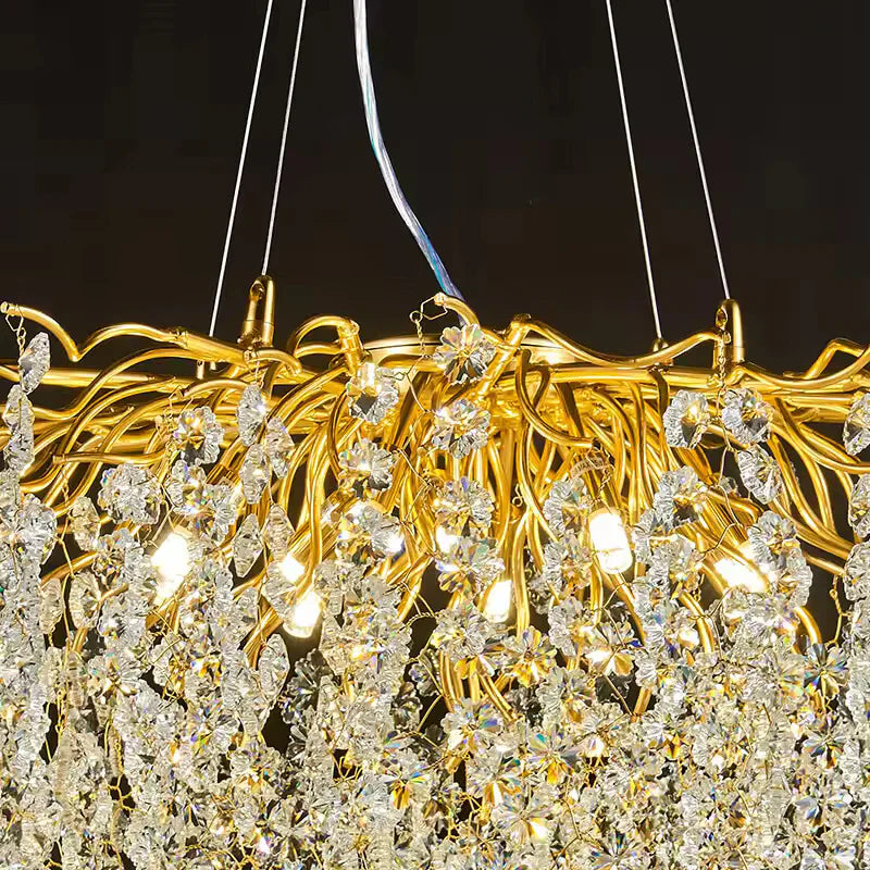 Candelabru Cristal LUXURY Golden Veliora 60CM