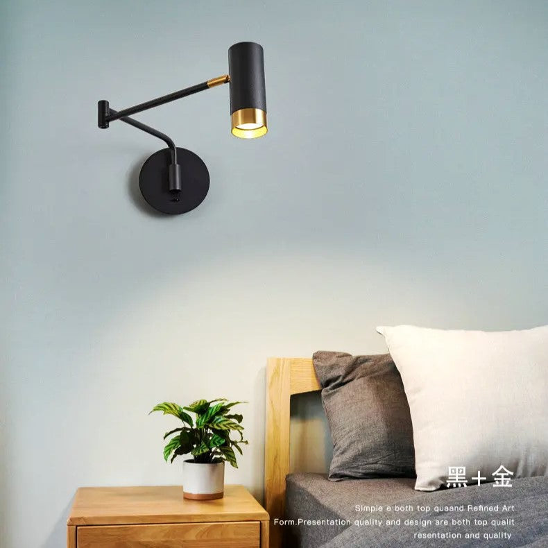 Aplica LED AVANI Reglabila Negru+auriu