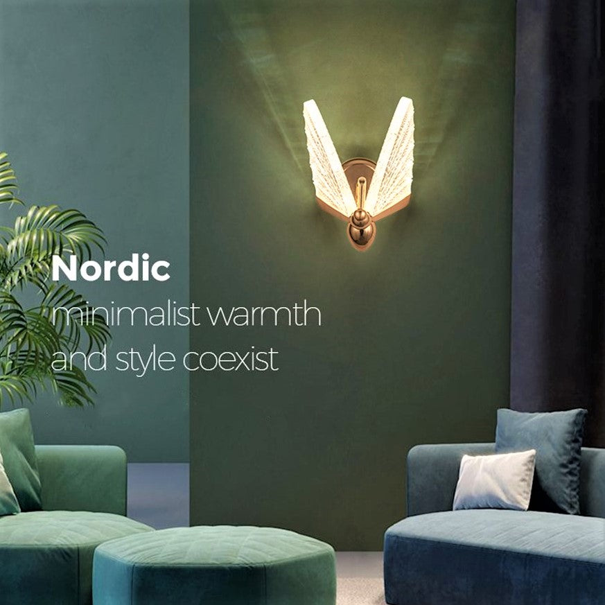 Aplica LED 12W Butterfly GOLD