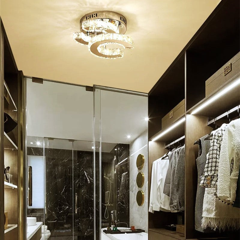 Lustra LED CRISTAL Double C Echivalent 200W