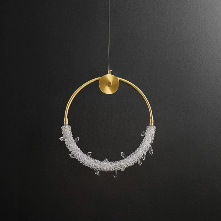 Pendul LED Luxury Gold Cristal ICE-AGE Echivalent 150W