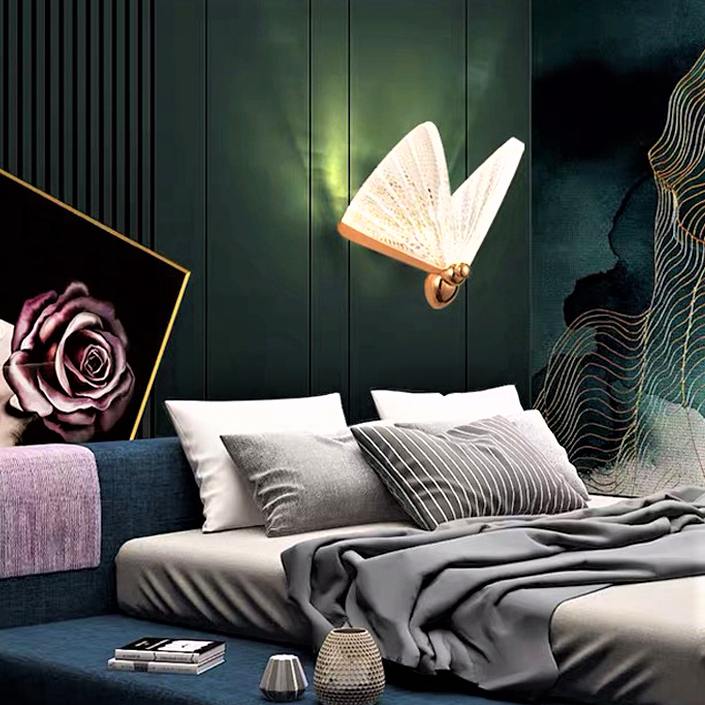 Aplica LED 12W Butterfly GOLD