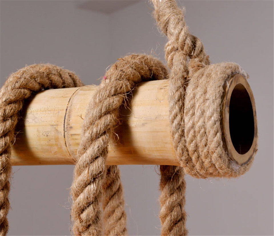 Lustra Retro Design Bamboo 2XE27