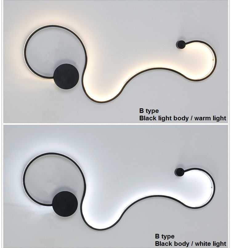 Aplica LED 60W 89cm GAMORA Black