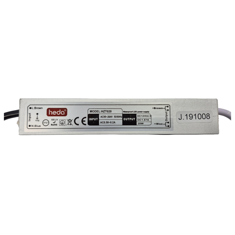 Sursa de Alimentare LED Impermeabila IP67 20W 12V