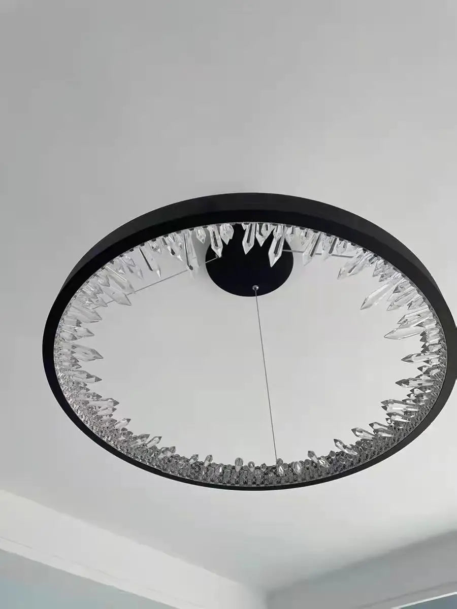 Lustra LED ICE-AGE Black 1 Segment Echivalent 200W