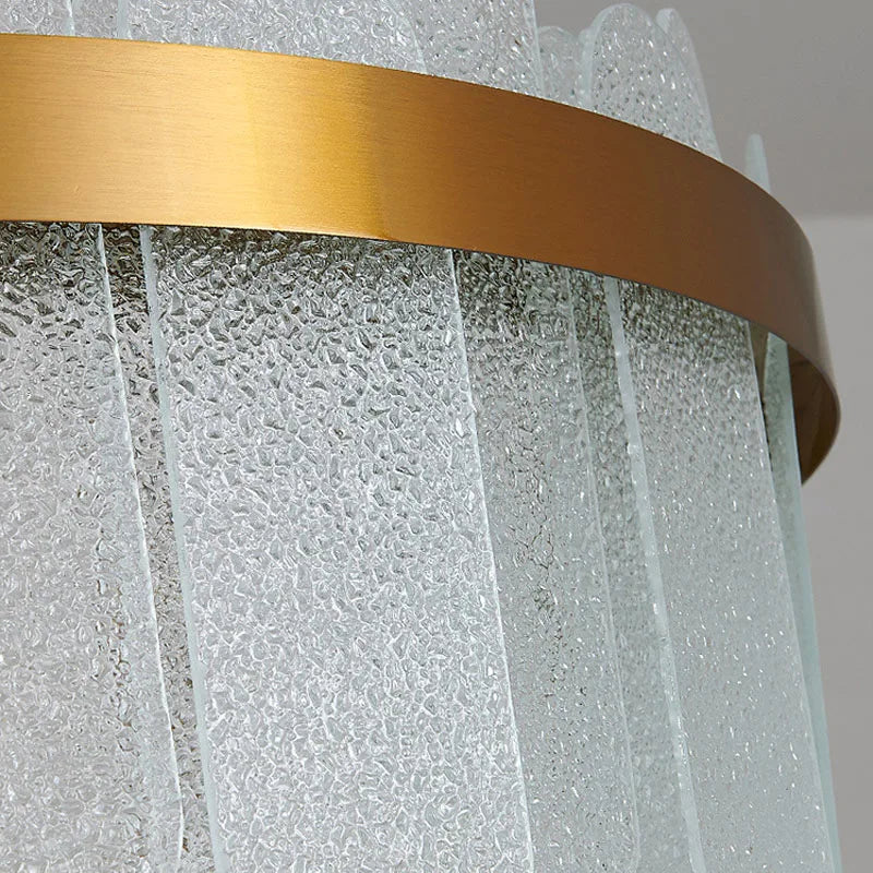 Lustra Led Suspendata Queen Gold Cristal Ceiling Light Fixtures