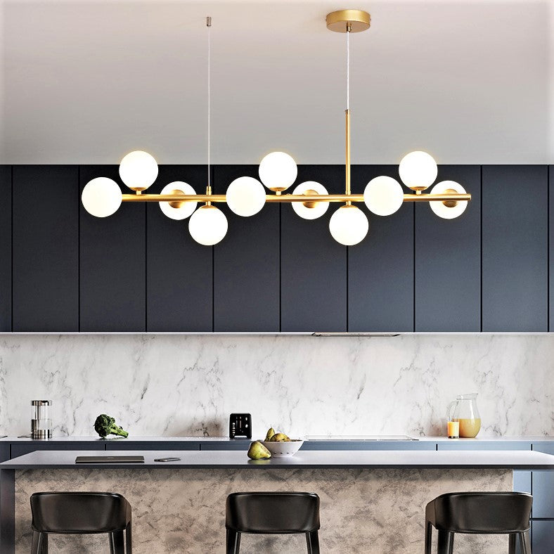 Lustra Abajur MAT GOLD Liniara 11xG9