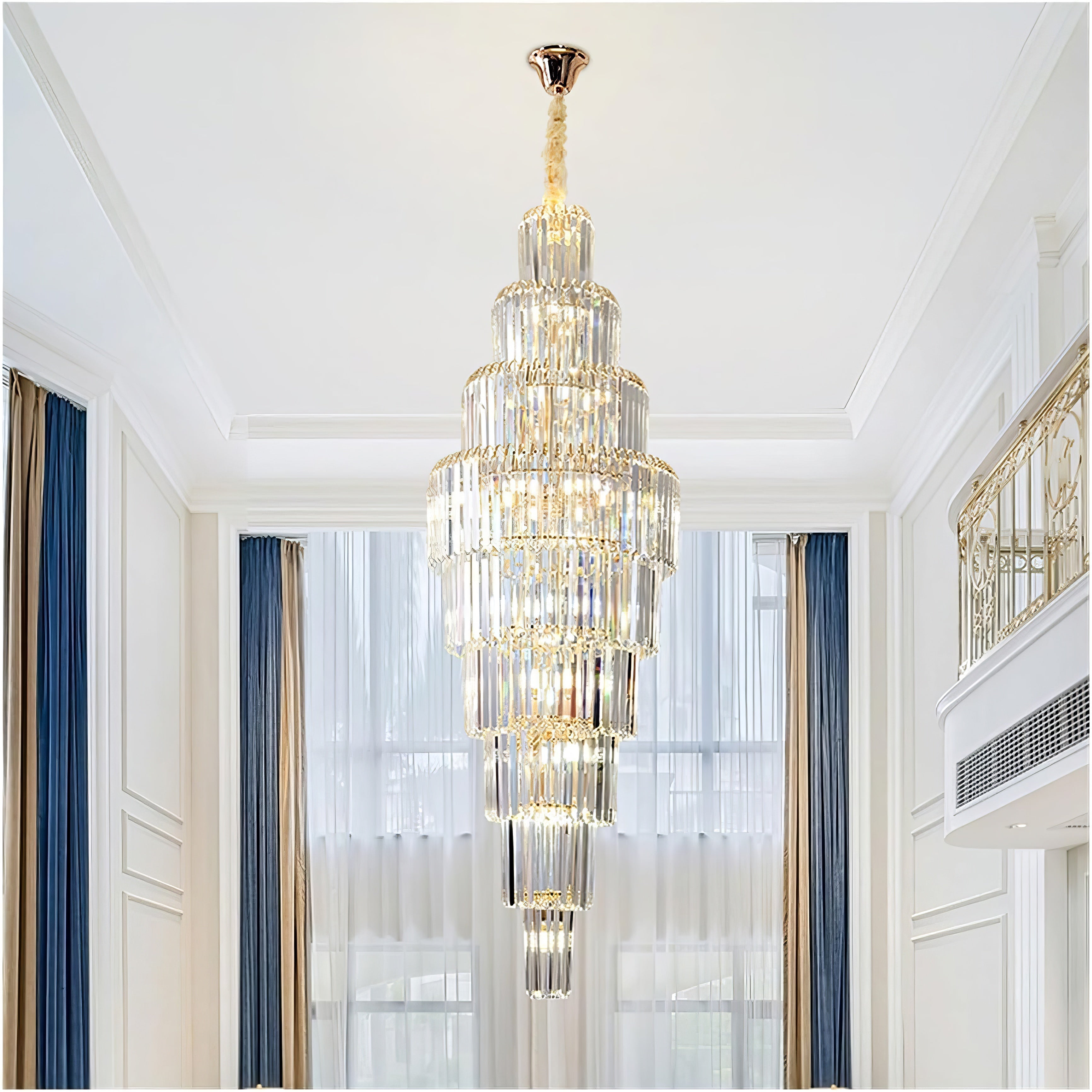 Candelabru Cristal Gold Imperator 180cm