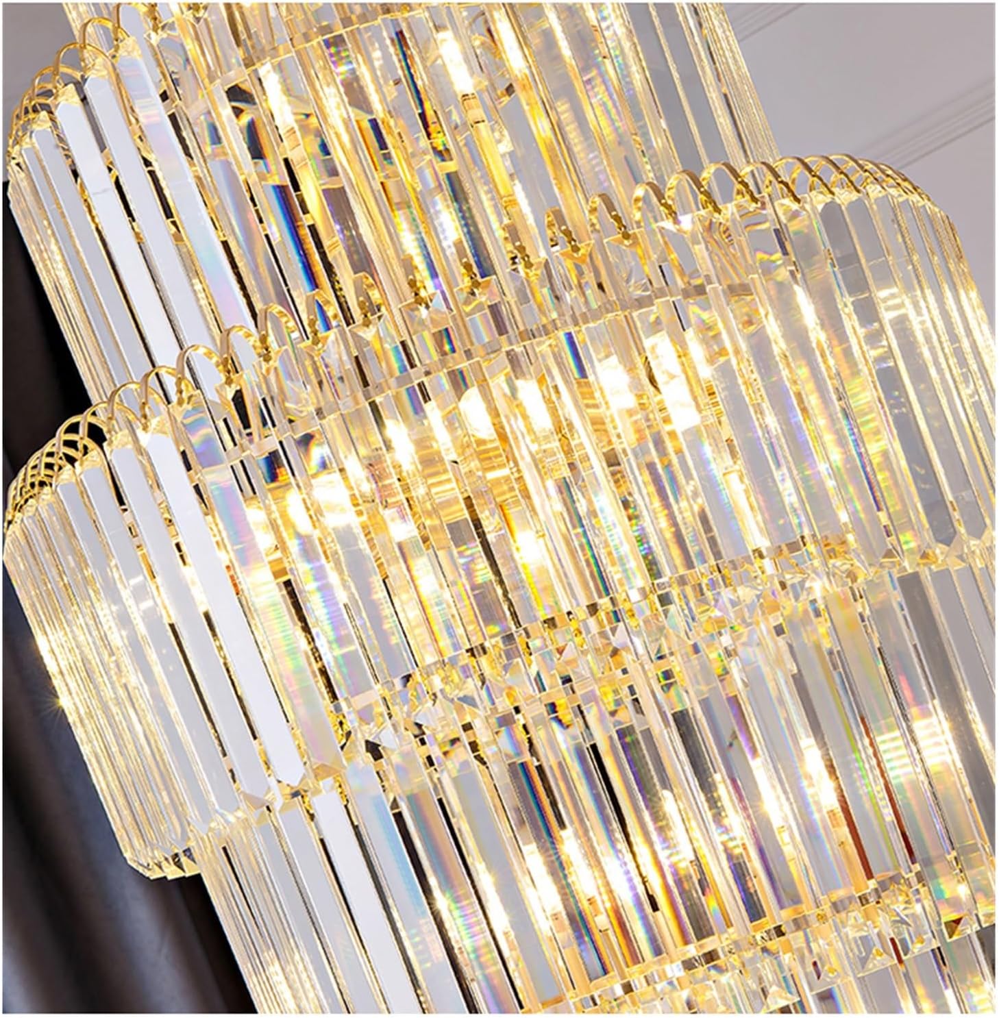 Candelabru Cristal Gold Imperator 180cm