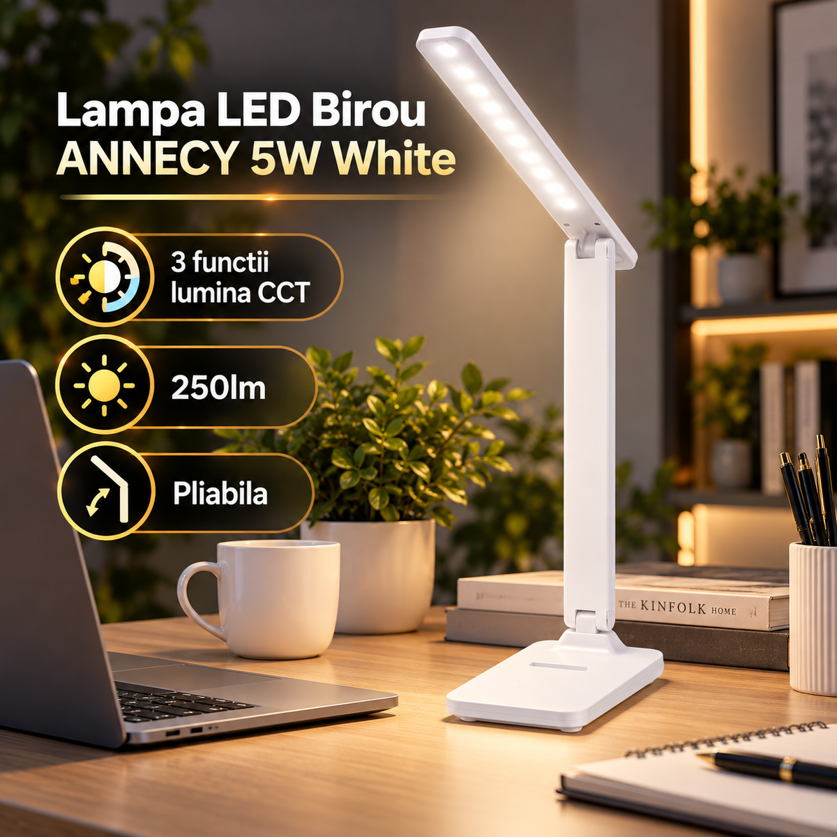 Lampa LED Birou ANNECY 5W White