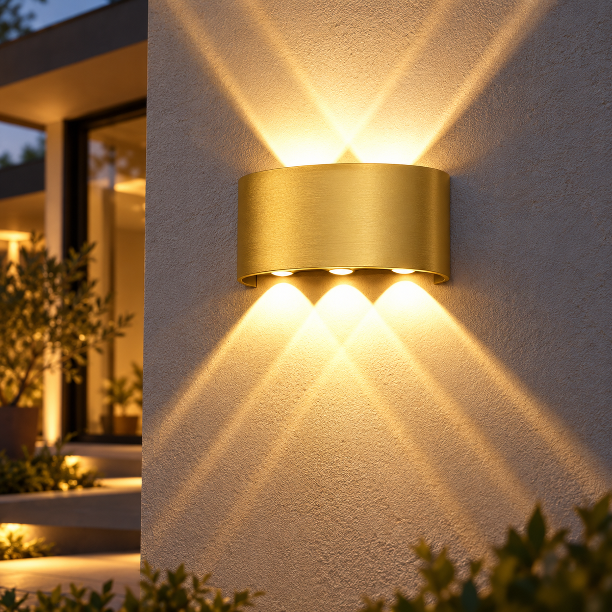 Aplica LED 6W TRIO Exterior Gold