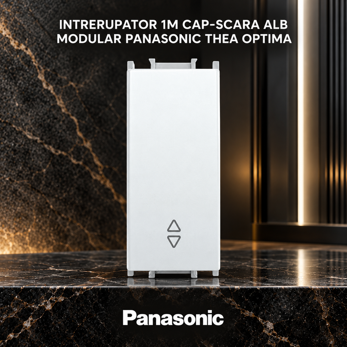 Intrerupator 1M Cap-Scara Alb Modular Panasonic Thea Optima