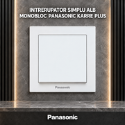 Intrerupator Simplu Alb Monobloc Panasonic Karre Plus