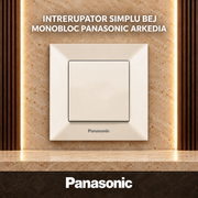 Intrerupator Simplu Bej Monobloc Panasonic Arkedia