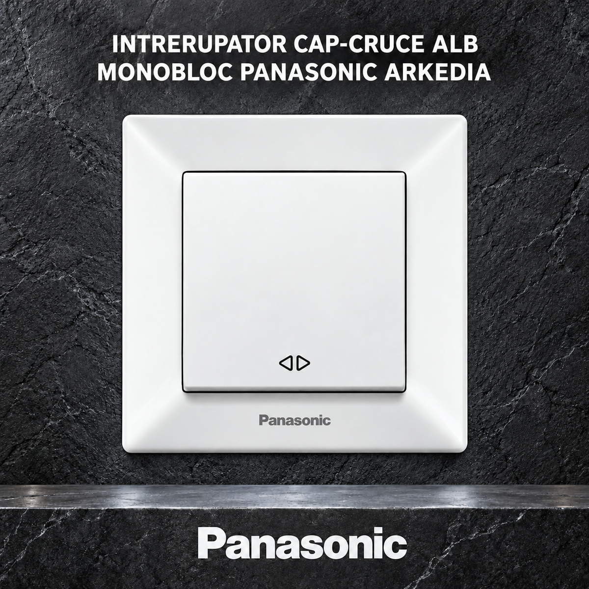 Intrerupator Cap-Cruce Alb Monobloc Panasonic Arkedia