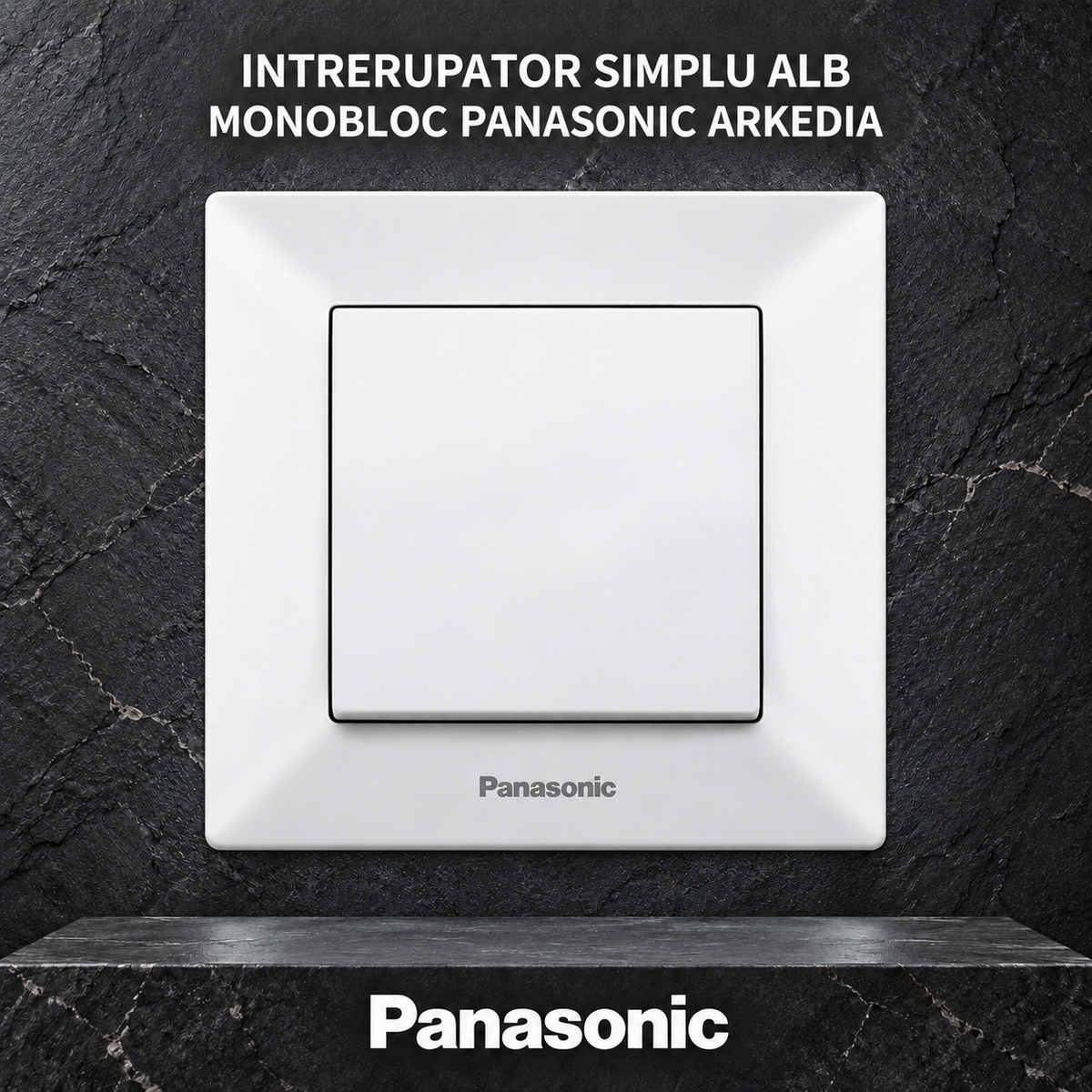 Intrerupator Simplu Alb Monobloc Panasonic Arkedia
