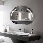Oglinda LED Functie Touch si 3 Lumini 80x60cm