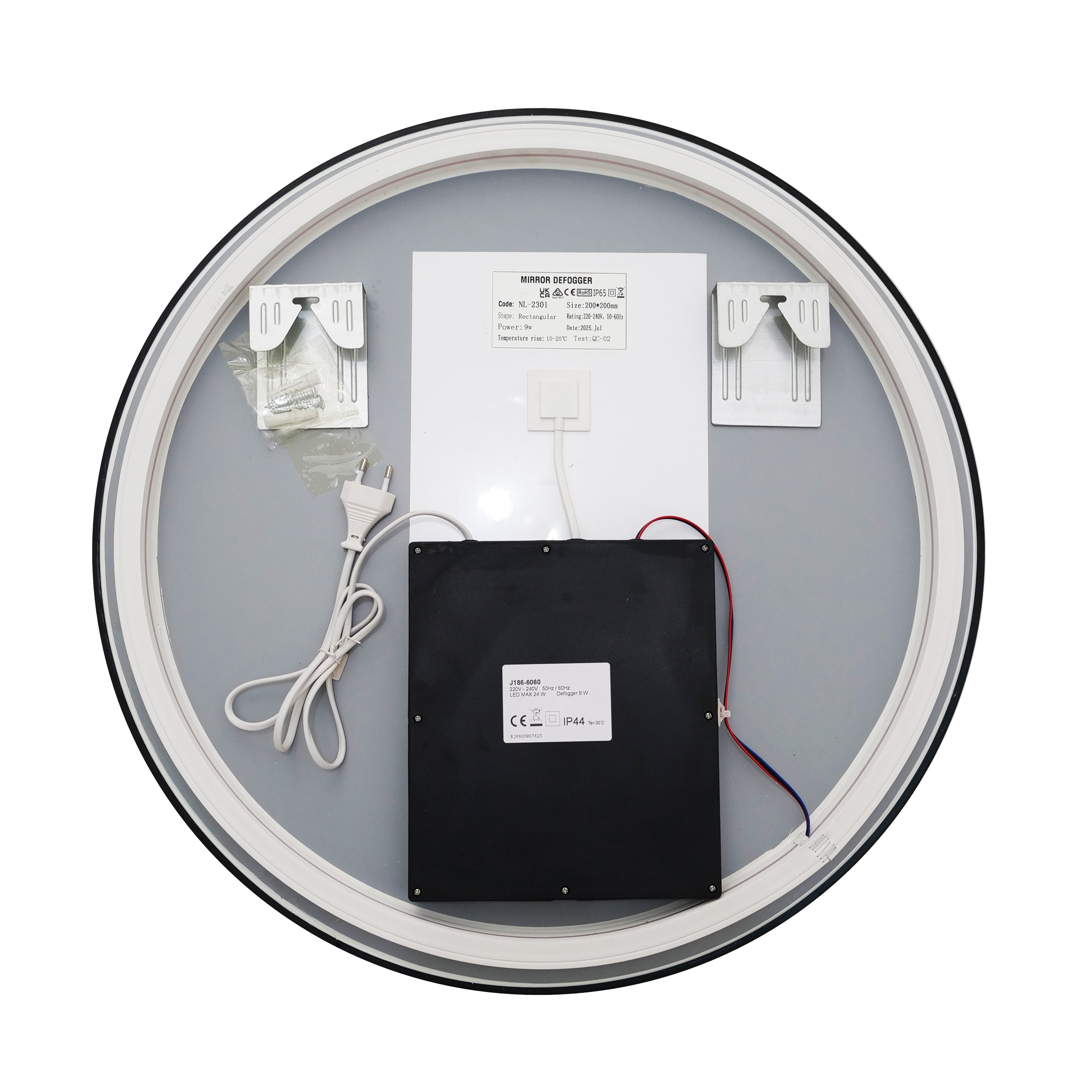 Oglinda LED Rotunda Ø60cm Functie Dezaburire si Touch