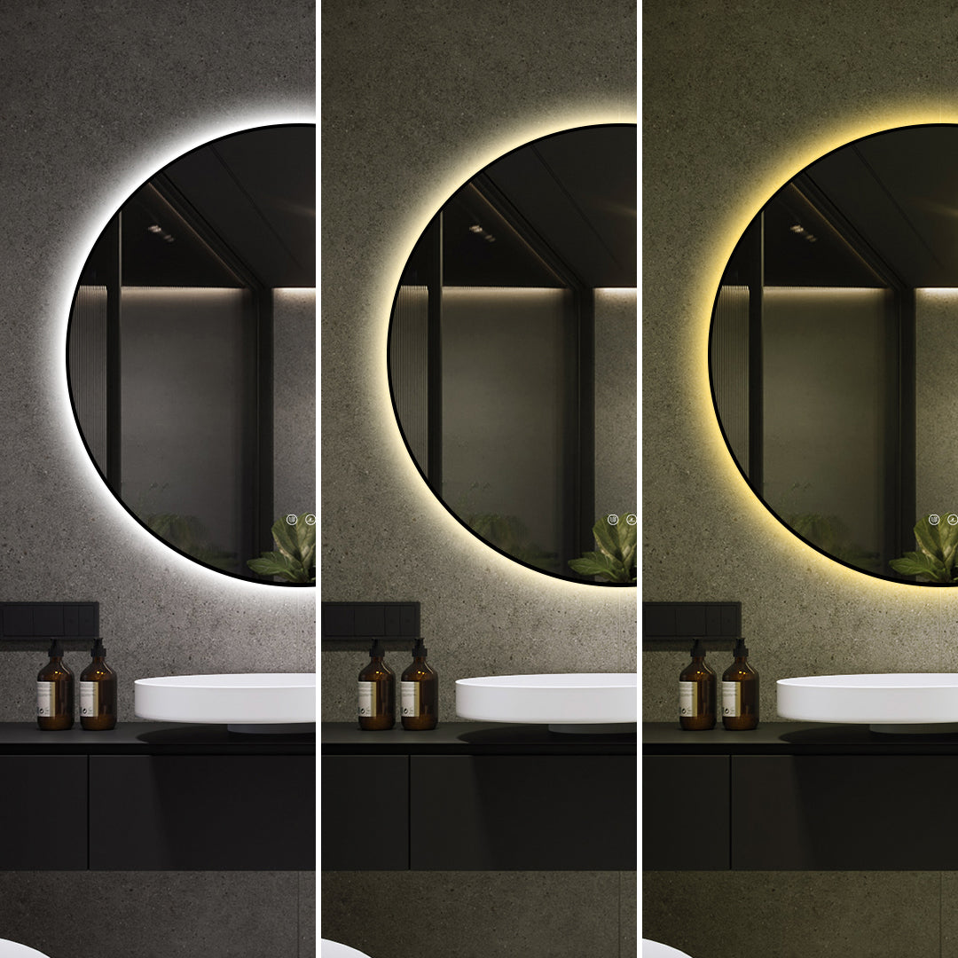 Oglinda LED Rotunda Ø80cm Functie Dezaburire si Touch