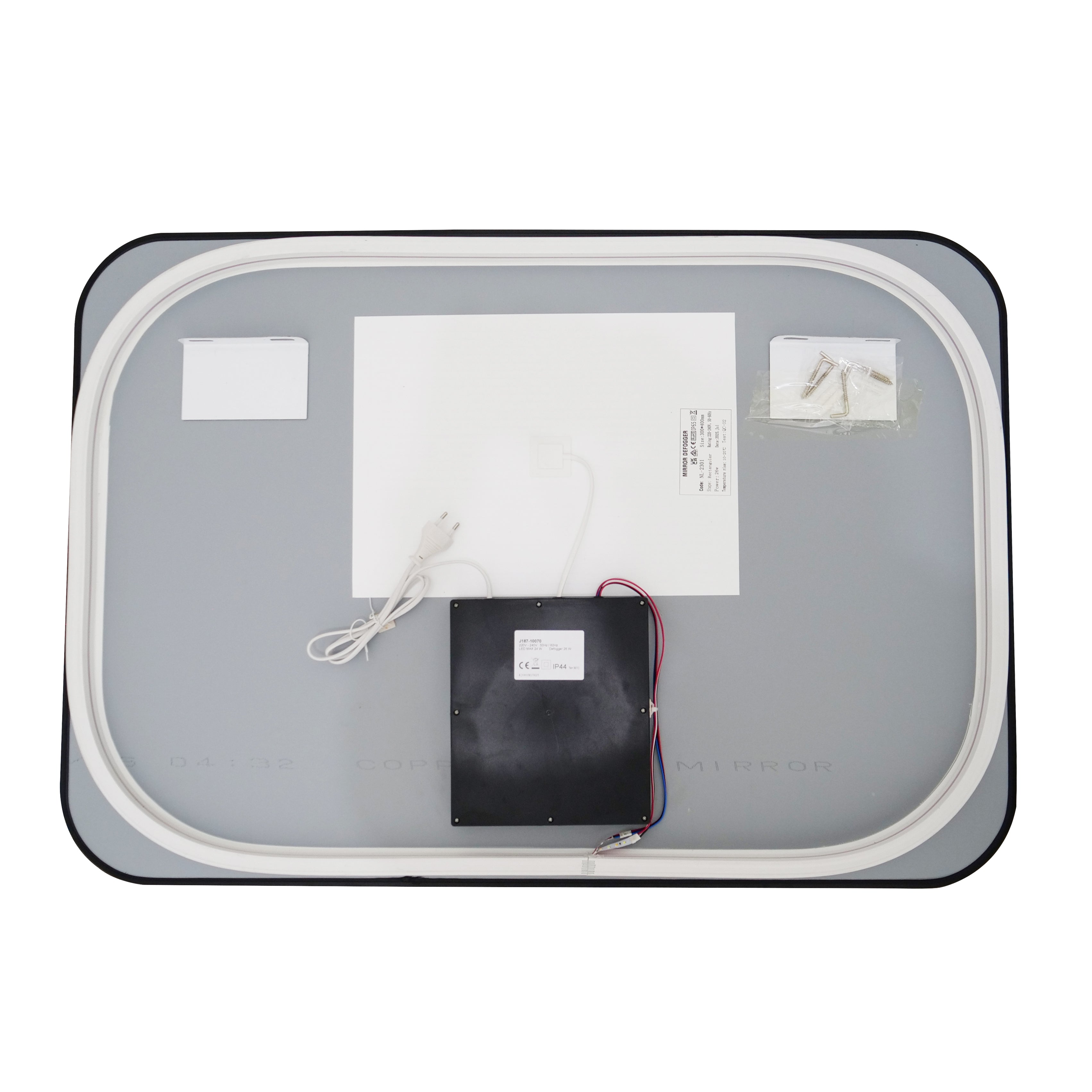 Oglinda LED Dreptunghiulara 100x70cm Functie Dezaburire si Touch