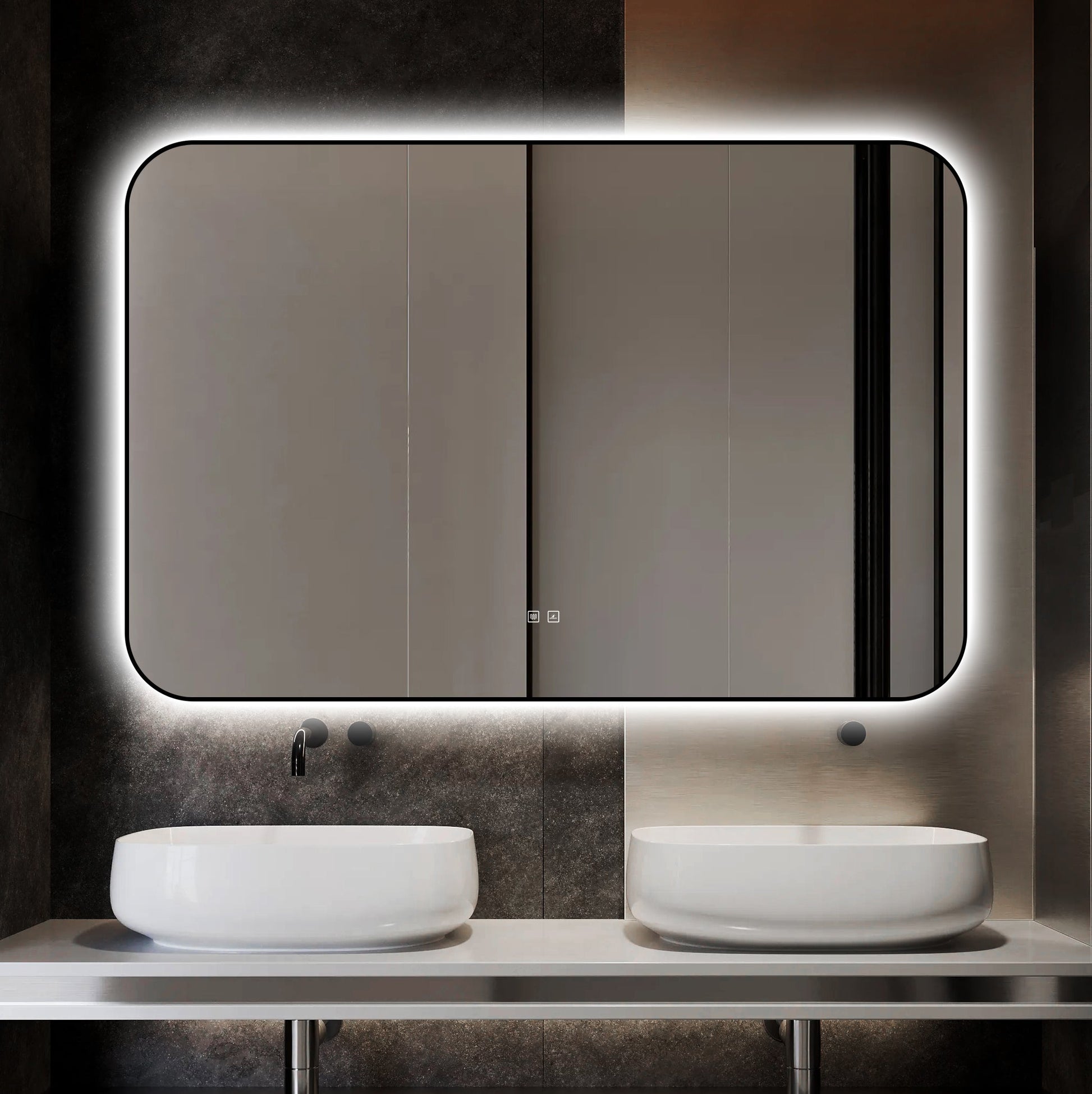 Oglinda LED Dreptunghiulara 120x80cm Functie Dezaburire si Touch