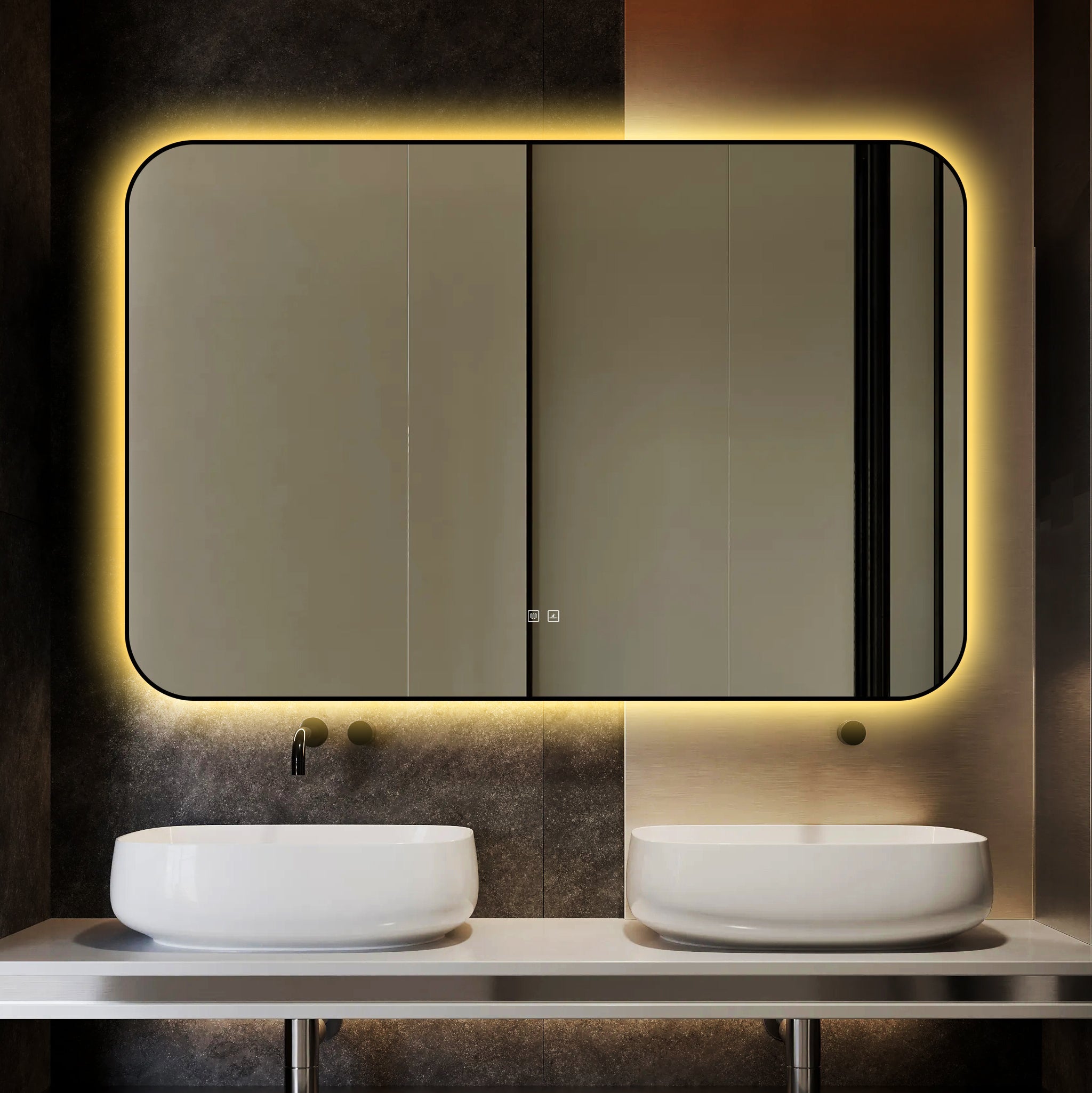 Oglinda LED Dreptunghiulara 120x80cm Functie Dezaburire si Touch