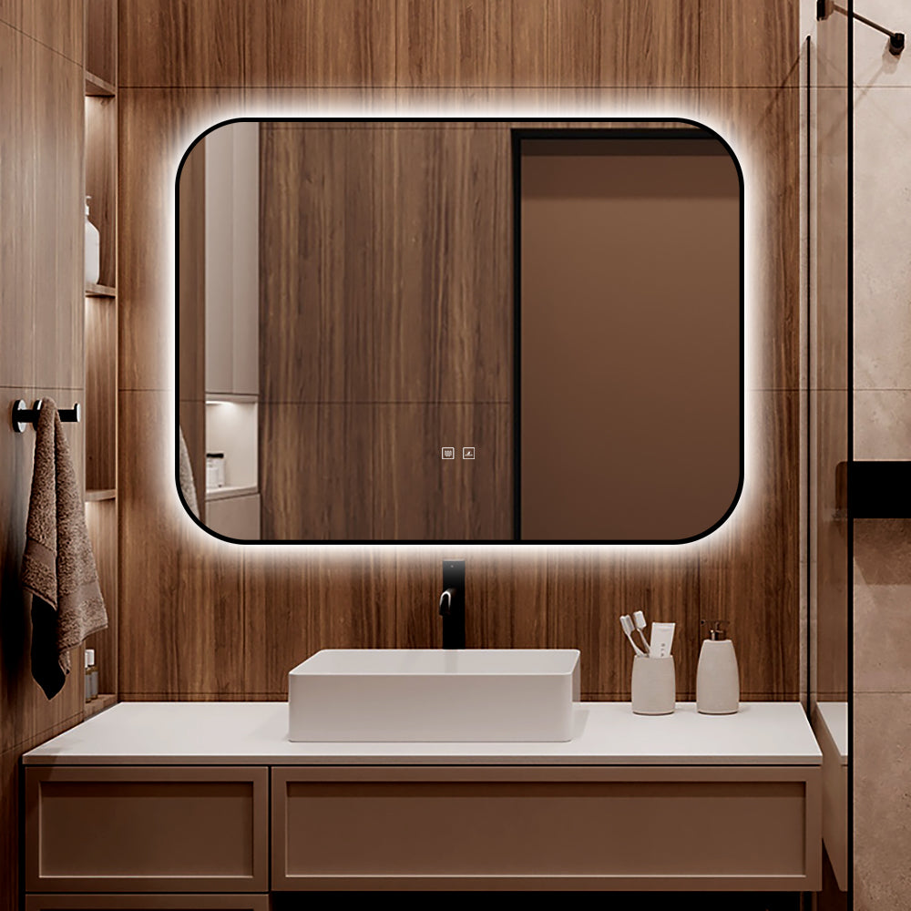 Oglinda LED Dreptunghiulara 80x60cm Functie Dezaburire si Touch