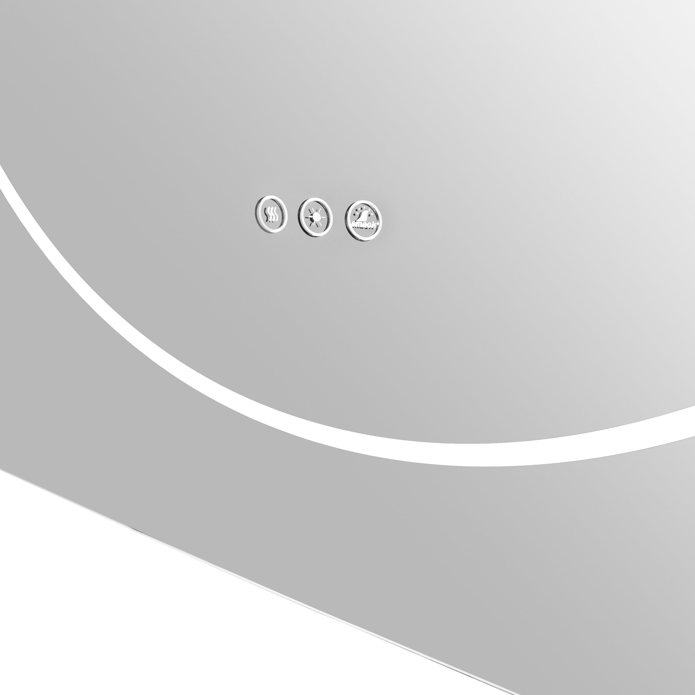 Oglinda LED Dreptunghiulara 100x80cm Functie Dezaburire si Touch