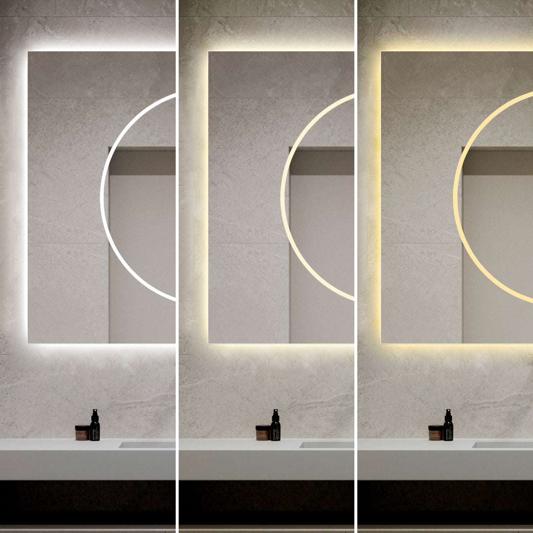 Oglinda LED Dreptunghiulara 100x80cm Functie Dezaburire si Touch