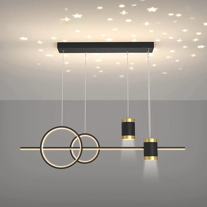 Lustra LED Suspendata New Design Stelute Echivalent 400W