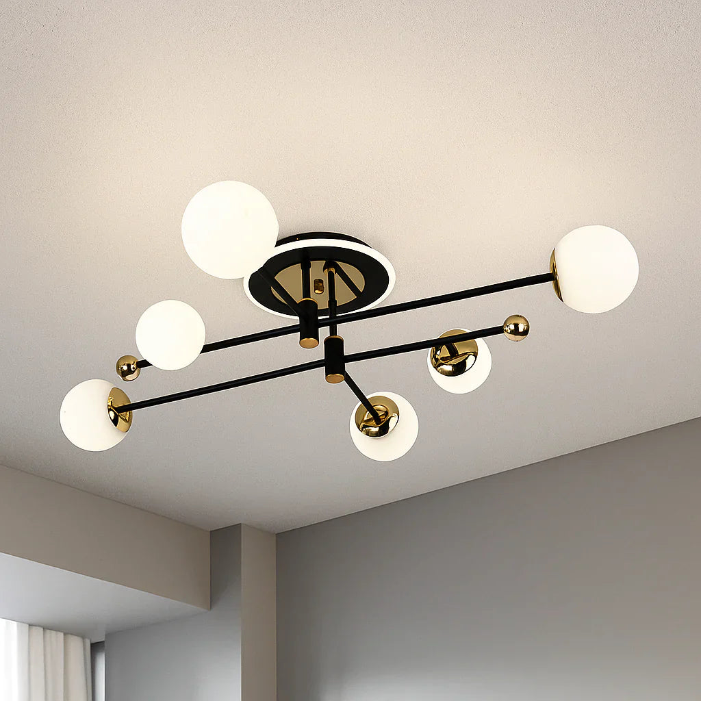 Lustra LED PIMORA Abajur Mat Neagra Echivalent 400W Telecomanda