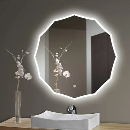 Oglinda LED Dodecagon 70cm Functie Touch M084