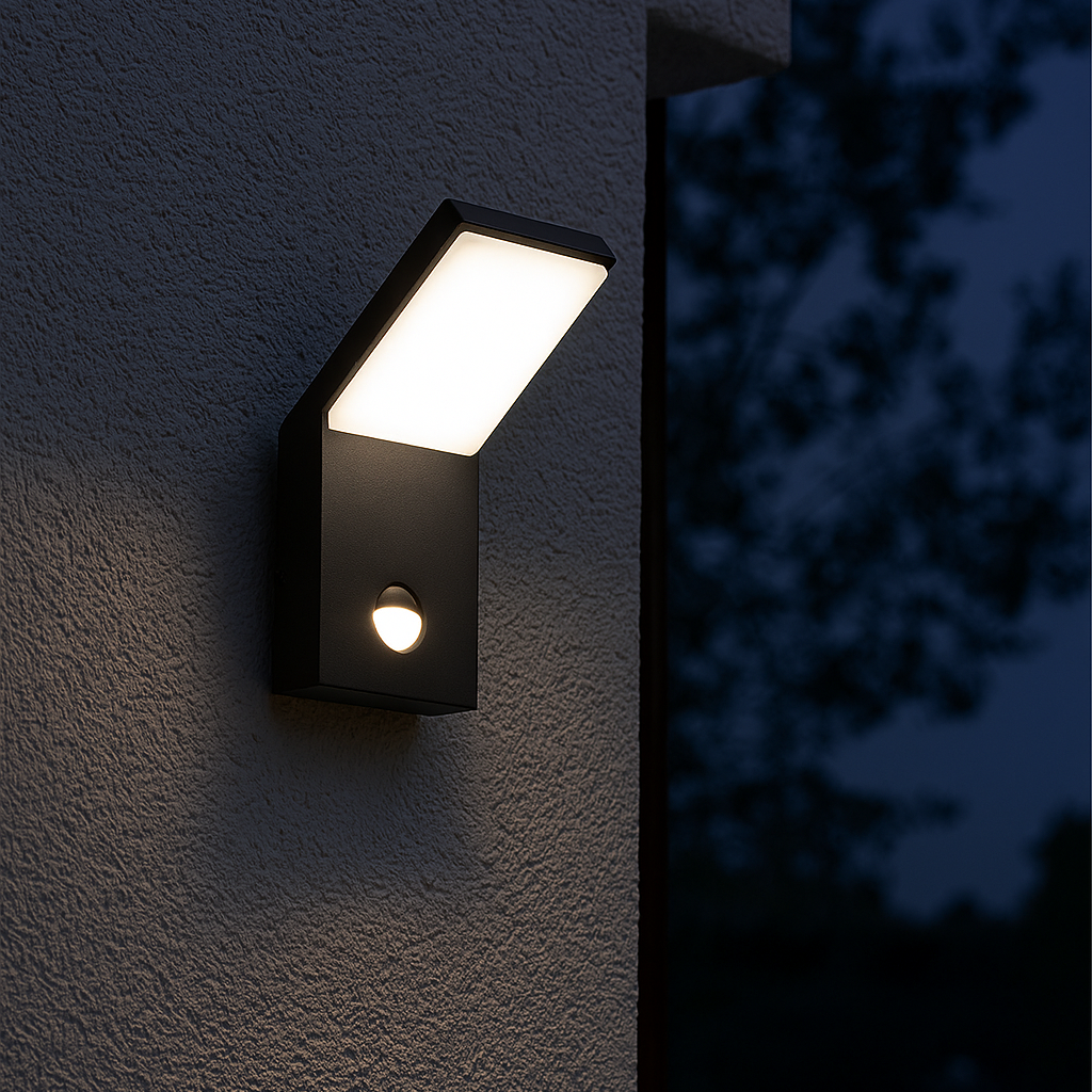 Aplica LED exterior PEARL cu senzor de miscare, IP54, antracit