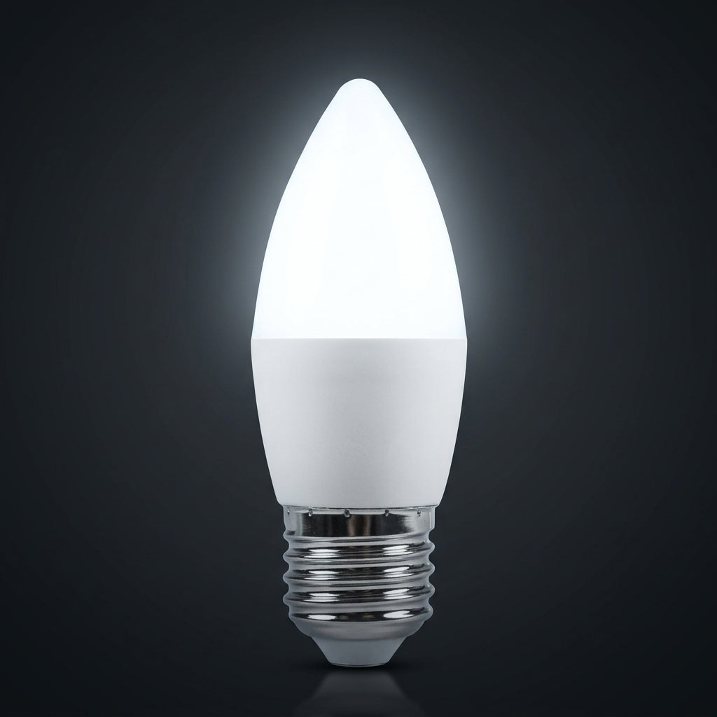 Bec LED E27 5W Lumanare Mat, 425lm, Echivalent 40W Alb Rece