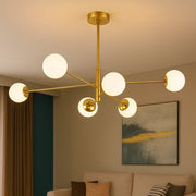 Lustra Suspendata SLACO Gold Abajur MAT