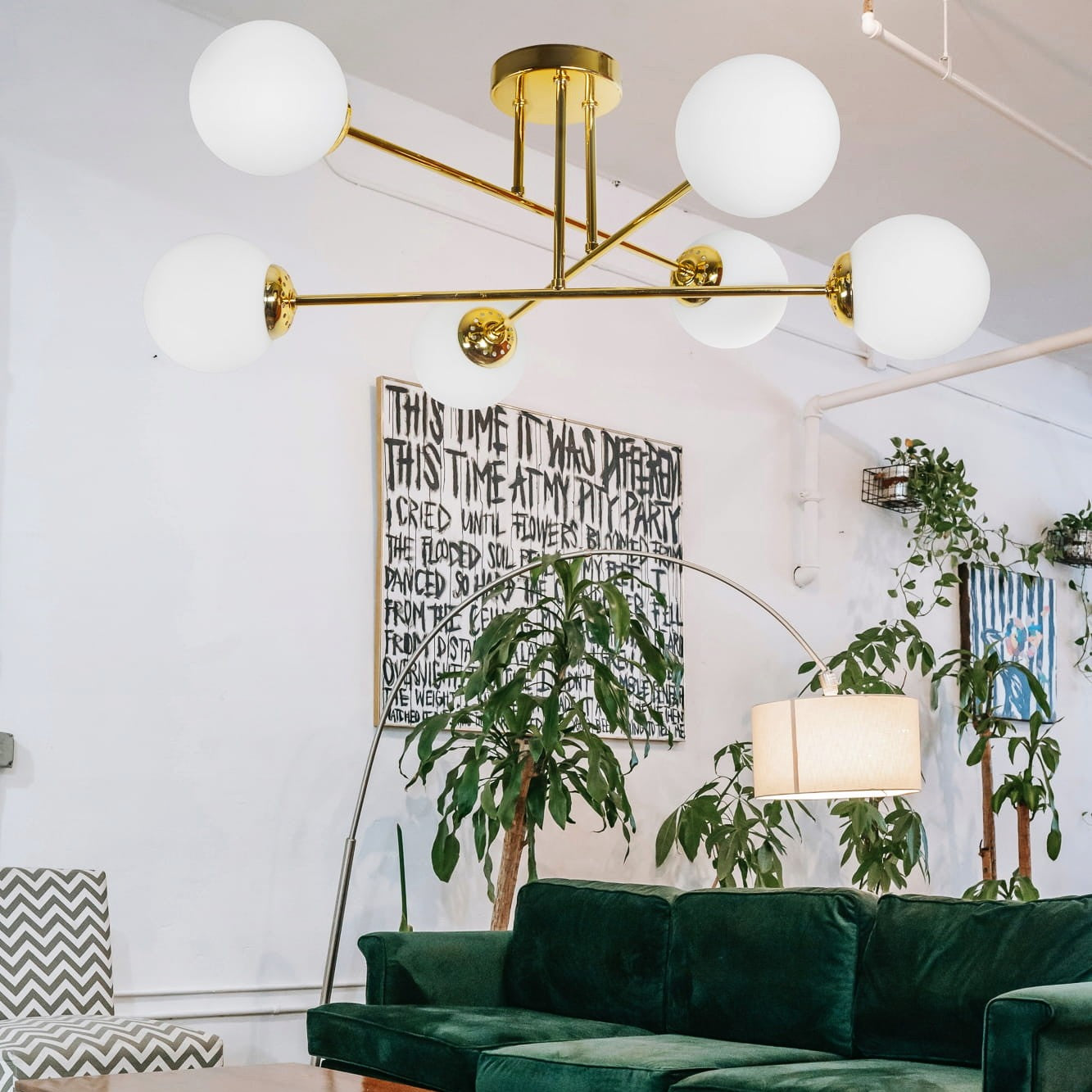 Lustra Abajur MAT 6 Golden Stairs 5045/6