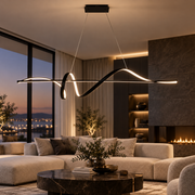 Lustra LED Suspendata Sash Black Premium Echivalent 250W