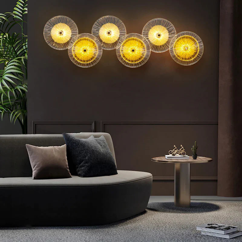 Aplica LED 36W CITRA Luxury Glass Gold 92cm