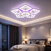 Lustra LED LEAVES RGB Echivalent 600W Telecomanda
