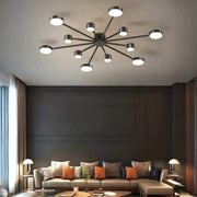 Lustra LED Nordic Style WEB Black Echivalent 600W Telecomanda G3867