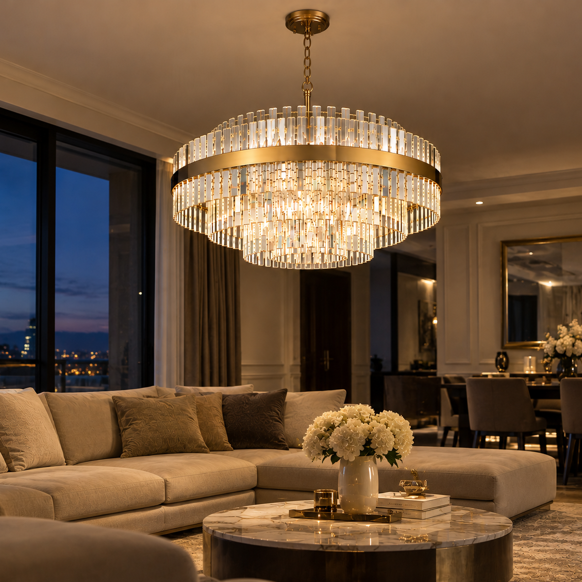 Candelabru Cristal Luxury CONSTANTINOPOLE Premium 80cm