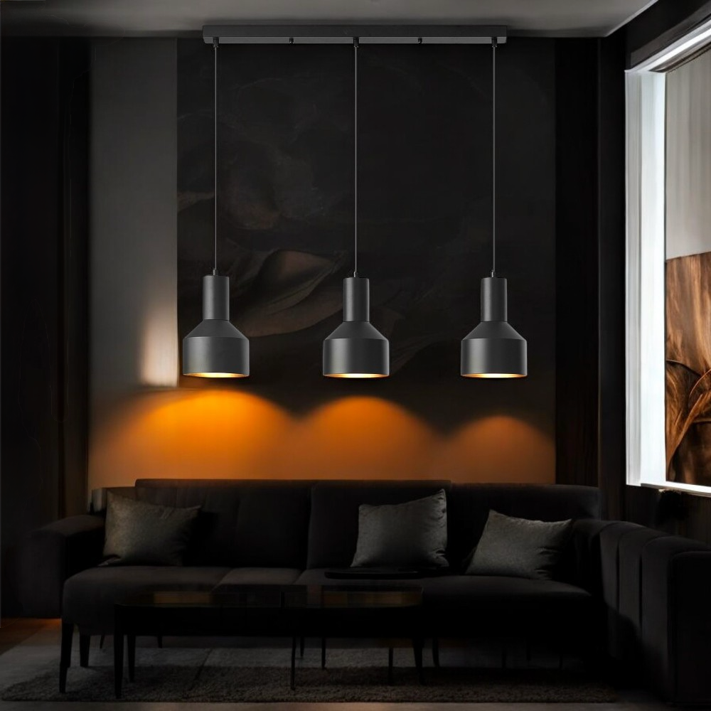 Lustra Suspendata Liniara 3xE27 Arcane Black