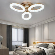 Lustra LED Golden 3 Ovals Echivalent 250W Telecomanda